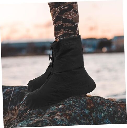 TOYANDONA Waterproof Shoe Cover Black Shoe Covers Rainproof Shoe Mud Covers Rain Shoes Cover Men Riding Overshoes in Saudi Arabia