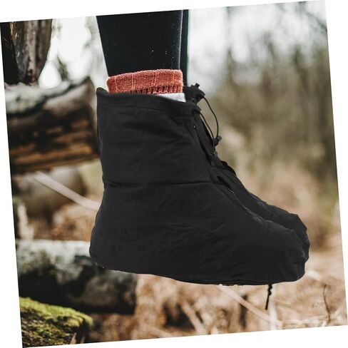 TOYANDONA Waterproof Shoe Cover Black Shoe Covers Rainproof Shoe Mud Covers Rain Shoes Cover Men Riding Overshoes in Saudi Arabia