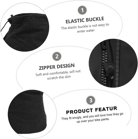 TOYANDONA Waterproof Shoe Cover Black Shoe Covers Rainproof Shoe Mud Covers Rain Shoes Cover Men Riding Overshoes in Saudi Arabia