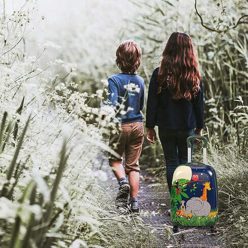 VLIVE Kid Luggage Set for Boys, Boy Hardside Spinner Luggage, Toddler Carry on Luggage w/Wheels (Girafee) in Saudi Arabia