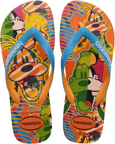 صندل فليب فلوب بتصميم ميكي ماوس أنيق من ديزني للرجال من Havaianas، أزرق، مقاس 11/12 in Saudi Arabia