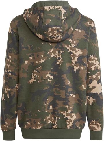 adidas kids boys camo hoodie sthatitic uterwear casual - beige - size l in Saudi Arabia