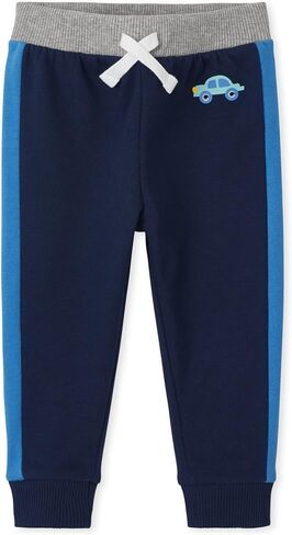 The Children's Place Baby Boys' and Toddler Fleece Jogger Pants, Blue Dino, 5 Years in Saudi Arabia
