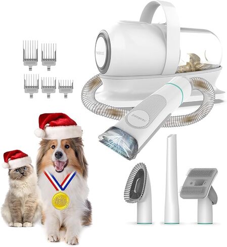 Neakasa P2 Pro Dog Grooming Kit, Pet Grooming Vacuum Suction 99% Hair, Professional Grooming Clippers with 5 Proven Grooming Tools, 2L Large-capacity Easy Empty Dustbin for Dogs Cats and Other Animals in Saudi Arabia