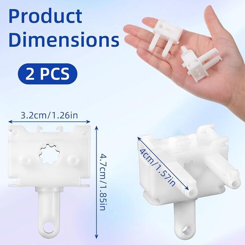 2 Pcs Vertical Blind Wand Control Replacement Parts Control Wand Replacement Repair Accessories Easy Install Window Blinds Repair Kit for Vertical Blind Wands(White) in Saudi Arabia