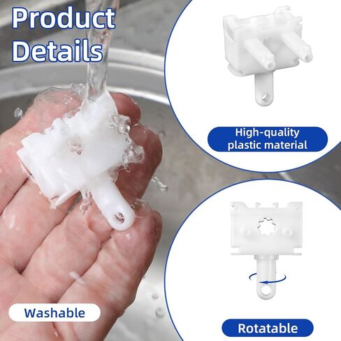 2 Pcs Vertical Blind Wand Control Replacement Parts Control Wand Replacement Repair Accessories Easy Install Window Blinds Repair Kit for Vertical Blind Wands(White) in Saudi Arabia