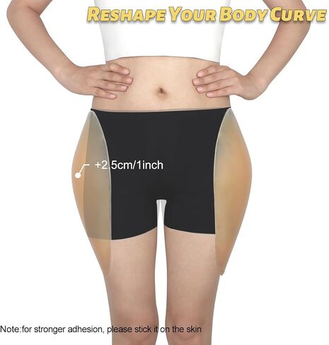 NSSZNUS Silicone Hip Pads Realistic Hip Dip Filler Shapewear Very Soft Lifter Butt Enhancer Silicone Hips Enhancer Thick in Saudi Arabia