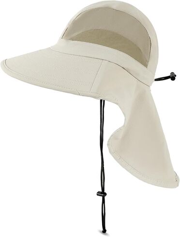 Sun Hat Outdoor with Large-Area Neck Flap, UV Protection Quick-Dry Breathable Fishing Hat for Hiking Garden in Saudi Arabia