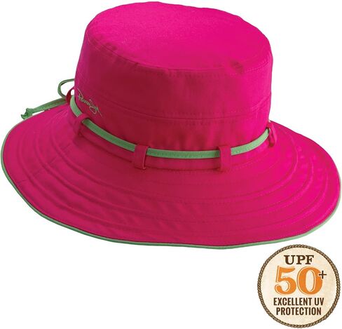 Women's Contrast Cotton Bucket Sun Hat with Sizing Tie, 3" Brim in Saudi Arabia