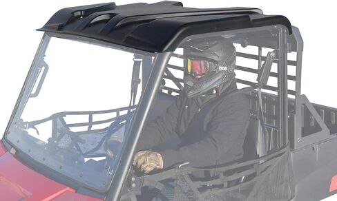 Superatv البلاستيك سقف لعام 2015+ Polaris Ranger Midsize 570 / eV | 2017+ Polaris Ranger ETX | مقولبة الوعرة 6mm البناء البلاستيك | يعمل مع معظم الزجاج الأمامي والنوافذ | سهل التثبيت in Kuwait
