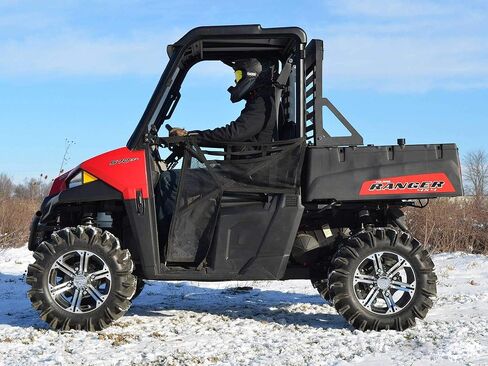 Superatv البلاستيك سقف لعام 2015+ Polaris Ranger Midsize 570 / eV | 2017+ Polaris Ranger ETX | مقولبة الوعرة 6mm البناء البلاستيك | يعمل مع معظم الزجاج الأمامي والنوافذ | سهل التثبيت in Kuwait