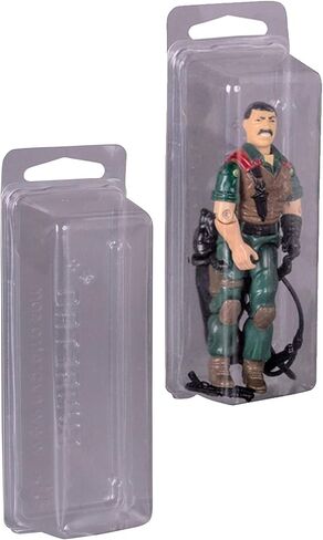 EVORETRO Action Figure Display Case for Kenner, Super7 Reaction Figures, 3.75 in Carded Toy Figures Such as Star Wars, Marvel Legends, Motu, GI Joe, Durable Plastic Retro Blister Protective Cases in Saudi Arabia