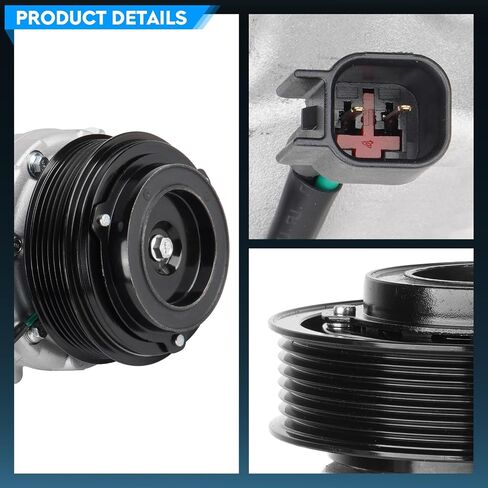 TadaMark A/C Air Conditioner Compressor With Clutch Fit for Ford Explorer 3.5L (Manual Control Valve Compressor) 2011-2019 [NOT FIT turbocharged], for Police Interceptor Utility 3.7L 2013-2015 in Saudi Arabia