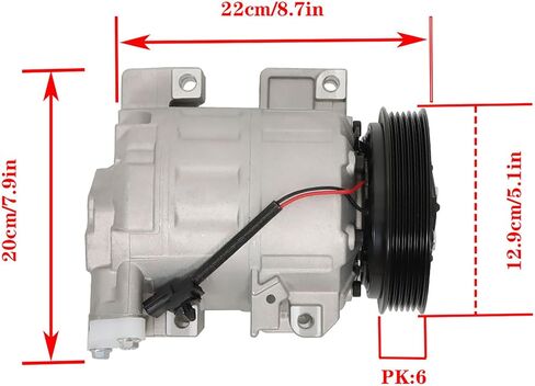 ضاغط التيار المتردد مع استبدال القابض لنيسان ألتيما سينترا 2.5L 2007-2012 CO 10886C in Kuwait