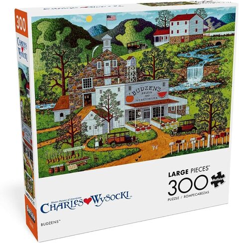 Buffalo Games - Charles Wysocki - Whistle Stop Christmas - 1000 Piece Jigsaw Puzzle for Adults Challenging Puzzle Perfect for Game Nights - Finished Puzzle Size is 26.75 x 19.75 in Saudi Arabia