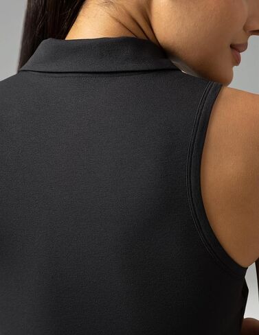 Colorfulkoala Women's Polo Tank Tops Slim-Fit Golf Crop Tops Sleeveless Tennis Casual T-Shirts in Saudi Arabia