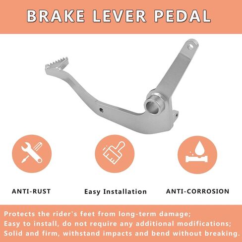 Motorcycle Brake Pedal Foot Lever Replacement for Suzuki DR-Z125 DRZ125 DRZ 125 DR-Z125L 2003-2024 Brake Lever Pedal (Black) in Saudi Arabia