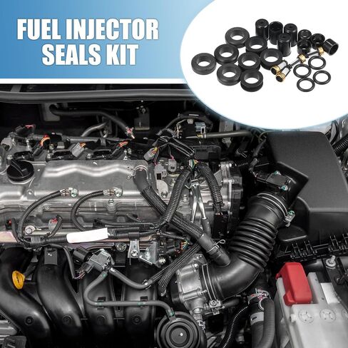 Fuel Injector O Rings Seals with Micro Filters Fuel Injector Repair Kit for Toyota Tacoma 1995-2000 Rubber Black (Set of 4) in Saudi Arabia