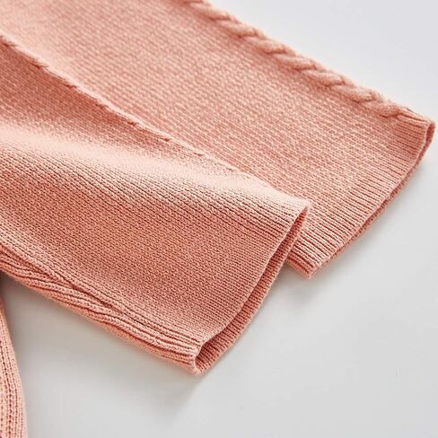 Baby Girl Long Sleeve Ruffle Bodysuit Dress Pleated Hem Pink Tutu Fall Clothes My First Thanksgiving Ugly Christmas Outfits 0-3 Months Snap Up Knit Sweater Winter Romper Brown 6-12 Months in Saudi Arabia