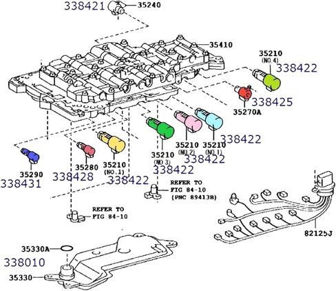 ملفات لولبية الإرسال AA80E متوافقة مع لكزس IS350 GS460 هي F LS460 RC350 RCF RX350 TL-80SN متوافق مع تويوتا كراون رويال 12-16 L.0L 3.5L in Kuwait