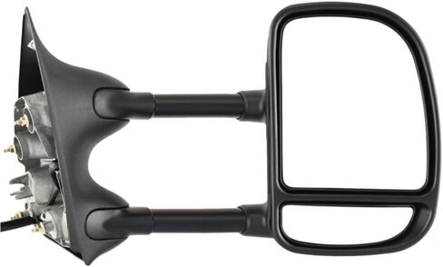 Set of 2 Driver & Passenger Side Left Right Pair (Textured Black) for Ford for F550 SuperDuty 2006-2007 Without Auto-Dimming Manual Folding Power Glass-Glass Operation Mirror-Part Name in Saudi Arabia