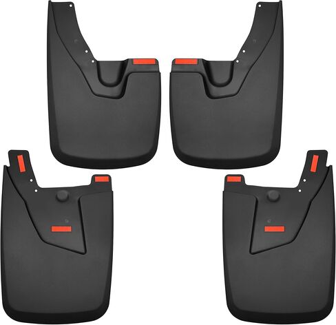 Husky Liners — Front & Rear Mud Guards | Fits 2019-2024 Dodge Ram 2500/3500 w/OEM Fender Flares (Excludes Power Wagon/Excludes Dually) Front & Rear Set - Black, 4 Pc. | 58056 in Saudi Arabia