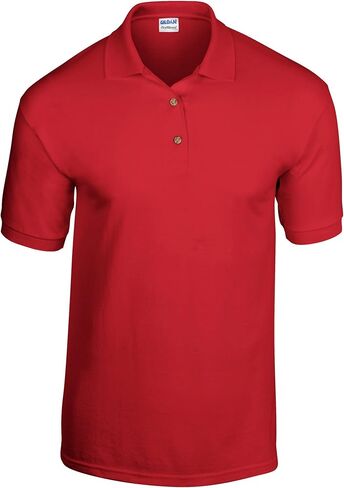 Gildan Adult DryBlend Jersey Short Sleeve Polo Shirt (S) (Red) in Saudi Arabia