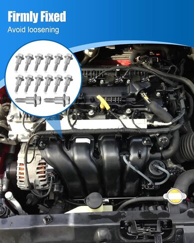 Engine Valve Cover Bolts Fit for Hyundai Elantra Santa Fe I30 Sonata Tucson Genesis G70 Kia Seltos Replace 22451-2G600 224512G600, Engine Valve Cover Mounting Bolts, 14Pcs in Saudi Arabia