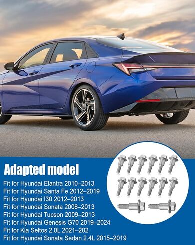 Engine Valve Cover Bolts Fit for Hyundai Elantra Santa Fe I30 Sonata Tucson Genesis G70 Kia Seltos Replace 22451-2G600 224512G600, Engine Valve Cover Mounting Bolts, 14Pcs in Saudi Arabia