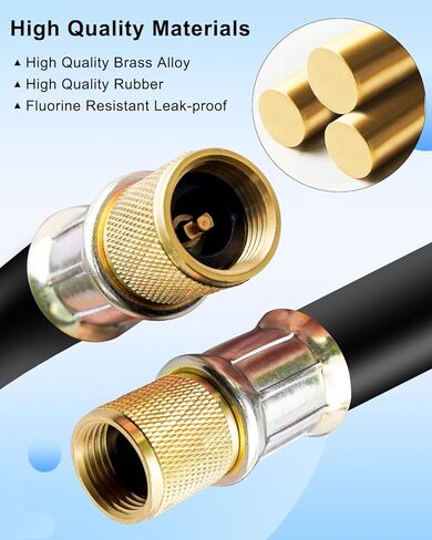 ترقية خرطوم HVAC 1/2 بوصة ، خراطيم التبريد عالية التدفق 6 '، 1/2 "إلى 1/2" خراطيم التبريد المعتمدة in Kuwait