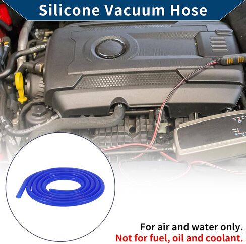 Silicone Vacuum Tubing Hose Automotive Vacuum Line High Temperature 5.5Ft 1/8" 3mm ID 2.5mm Thickness 1 Pcs Blue 130PSI Max Pressure in Saudi Arabia