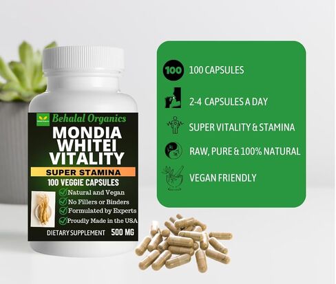 Mondia Whitei Natural Pure Supplement (Mulondo, Entengo, Mukombero, Gondolosi, White Ginger) in Saudi Arabia
