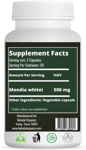 Mondia Whitei Natural Pure Supplement (Mulondo, Entengo, Mukombero, Gondolosi, White Ginger) in Saudi Arabia