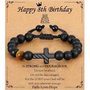 P.Blake 7-16 سنة هدايا عيد ميلاد للأولاد المراهقين ، العلم الأمريكي القابل للتعديل عبر حبات سوار ديكورات عيد ميلاد الابن حفيد الأطفال in Kuwait