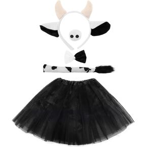 Halloween Cat Costume Accessories Black Cat Costume Set Cat Ears Bowtie Tail Tutu Skirt Cosplay Accessory Kit Men Women in Kuwait