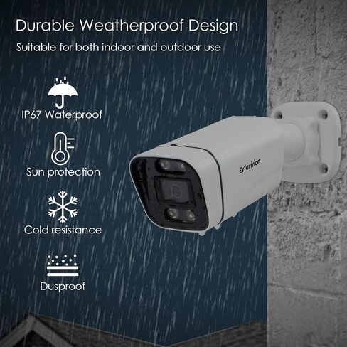 5MP Turret Poe Camera,HD Outdoor IP Camera PoE with Mic/Audio,5-Megapixel Security Surveillance Cameras,65ft NightVision,100° FOV,Smart Human Detection,Micro SD Card Storage (not Included) in Saudi Arabia