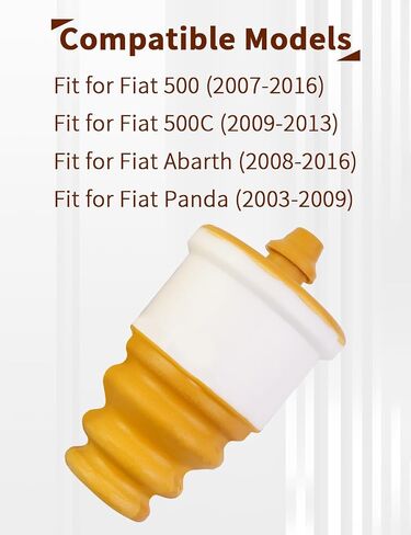 2pcs مخزن المؤقت الخلفي block ussorber assorber المخازن المؤقتة المطاطية مناسبة لفيات 500 Abarth Panda Stop Stop Superence استبدال 51811829 1610383 in Kuwait