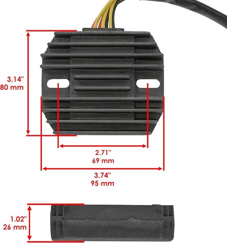 Caltric Stator Regulator Rectifier & Gasket Compatible With Arctic Cat 400 Fis Man 2X4 4X4 2003-2008 in Saudi Arabia