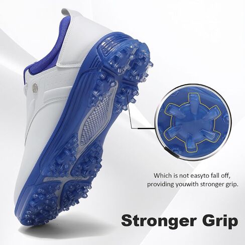 Ultiant Mens Golf Shoes مقاومة للماء ثابتة عديمة الفصائل حذاء رياضة في الهواء الطلق مريح بحجم 7.5-13 in Kuwait