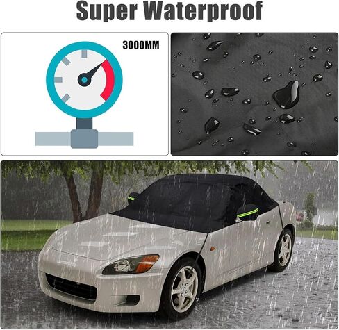 Waterproof Car Cover Compatible with Honda S2000 1999-2009, 300D All Weather Car Covers with Inner Cotton for Dust Snow Rain Protection(AP1,AP2,CR Roadster/Hardtop) in Saudi Arabia