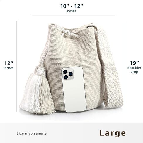 WYOU Utopia classics Hobo Bag Wayuu Crochet, Large in Saudi Arabia