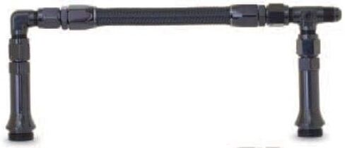 Part Synergy Replacement for Carburetor Fuel Inlet Fitting For Holley 4150 Carburetor -6 AN Dual Inlet 7/8-20 Thread Black Single - Direct Fit - Sold Individually in Kuwait