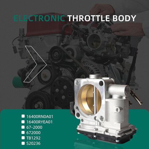 جسم الخانق الإلكترونية ملاءمة لـ Honda Accord/Crosstour/Odyssey/Pilot/Ridgeline V6 3.5L ، ملاءمة لـ Acura MDX V6 3.7L ، ملاءمة لـ Acura RDX/TL/TSX V6 3.5L 2007-2017 16400RN0A01 16400DEA01 in Kuwait