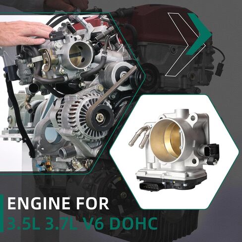 جسم الخانق الإلكترونية ملاءمة لـ Honda Accord/Crosstour/Odyssey/Pilot/Ridgeline V6 3.5L ، ملاءمة لـ Acura MDX V6 3.7L ، ملاءمة لـ Acura RDX/TL/TSX V6 3.5L 2007-2017 16400RN0A01 16400DEA01 in Kuwait