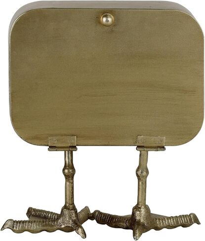 Nikky Home Vintage Table Top Clock ، Puck Duck Paw Silent Shild Desk Clock Batcle التي تعمل ، ديكور المنزل لغرفة المعيشة ، رف ، غرفة نوم ، سرير - ذهبي in Saudi Arabia