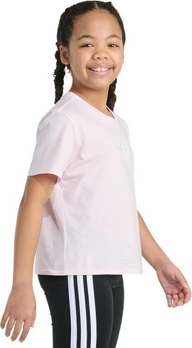 adidas Girls' Short Sleeve Embroidered Tee in Saudi Arabia