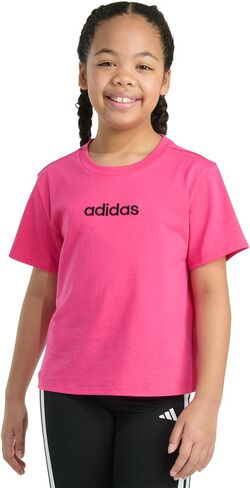 adidas Girls' Short Sleeve Embroidered Tee in Saudi Arabia