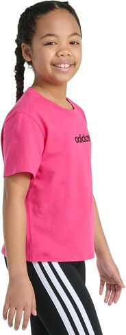 adidas Girls' Short Sleeve Embroidered Tee in Saudi Arabia