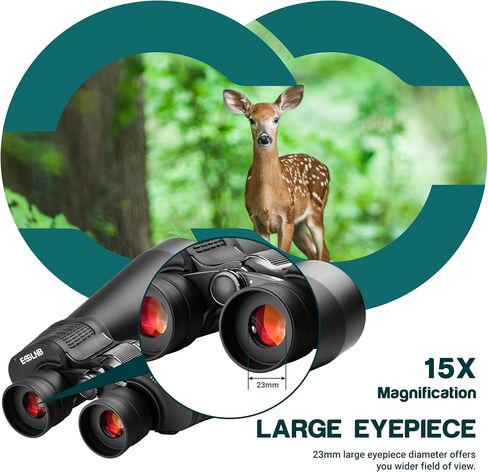 ESSLNB Astronomy Binoculars, 30x80 Giant Binoculars for Adults, Waterproof Outdoor Binoculars for Travel Stargazing Bird Watching Hunting with Built-in Tripod Adapter and Carrying Bag in Kuwait