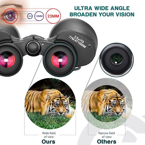 ESSLNB Astronomy Binoculars, 30x80 Giant Binoculars for Adults, Waterproof Outdoor Binoculars for Travel Stargazing Bird Watching Hunting with Built-in Tripod Adapter and Carrying Bag in Kuwait